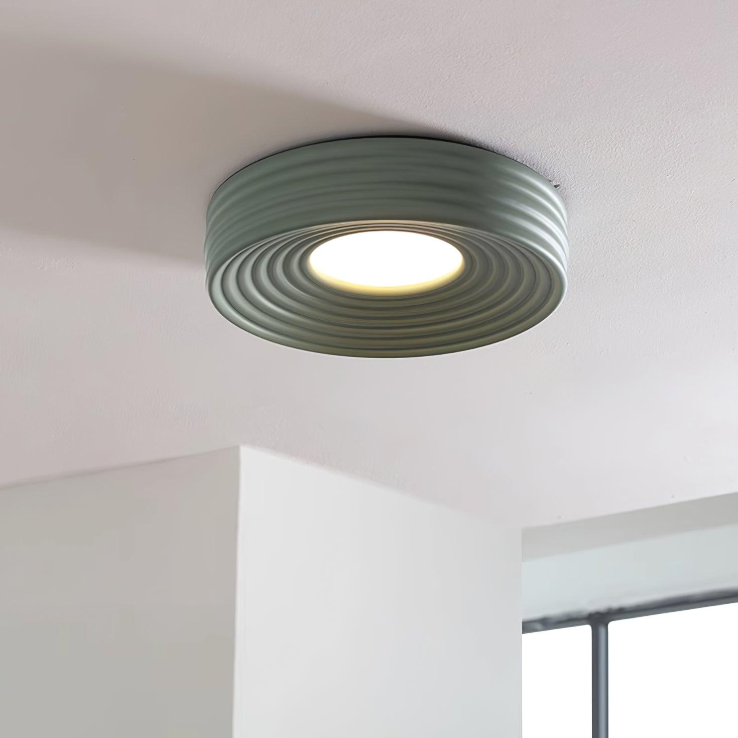 Ceiling Light Ribbed Acrylic Canopy Textured Contemporary Fixture - Neutralighting