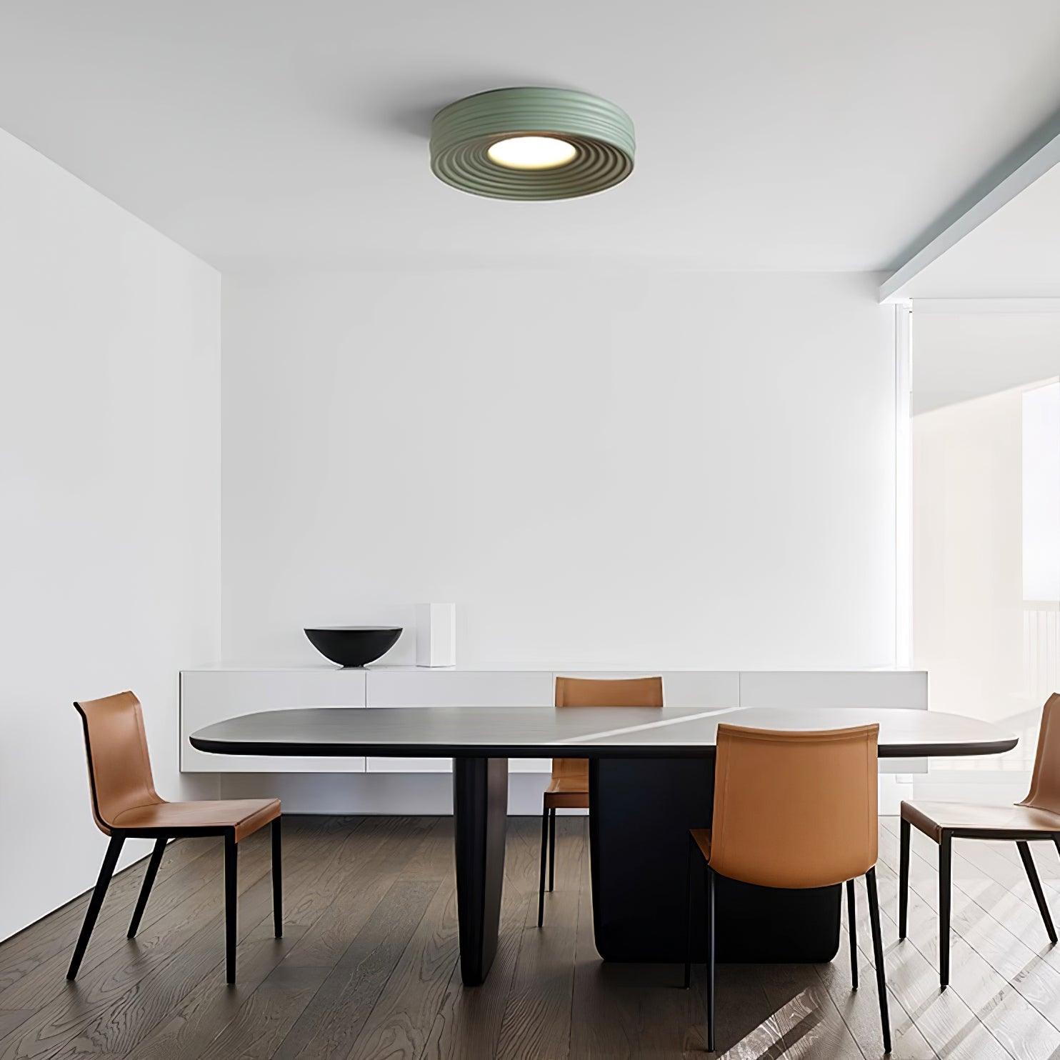 Ceiling Light Ribbed Acrylic Canopy Textured Contemporary Fixture - Neutralighting