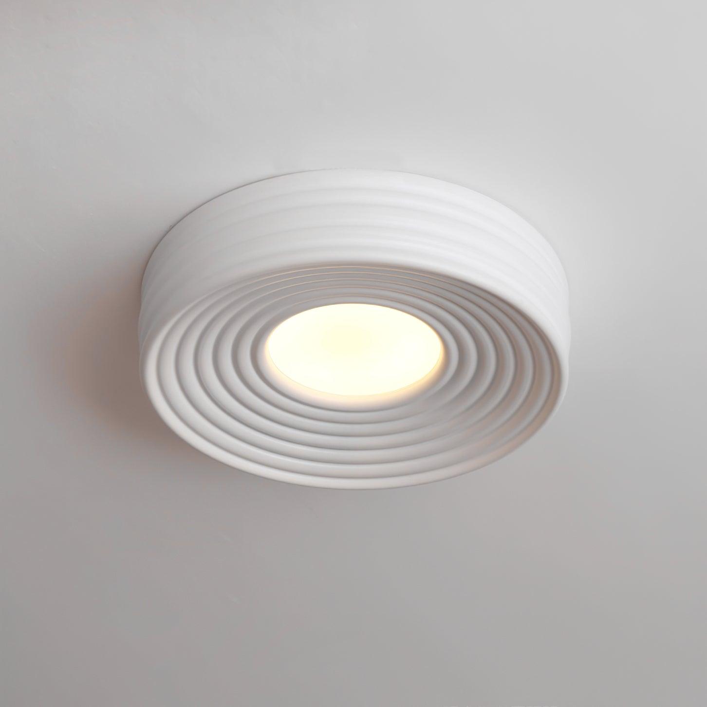 Ceiling Light Ribbed Acrylic Canopy Textured Contemporary Fixture - Neutralighting