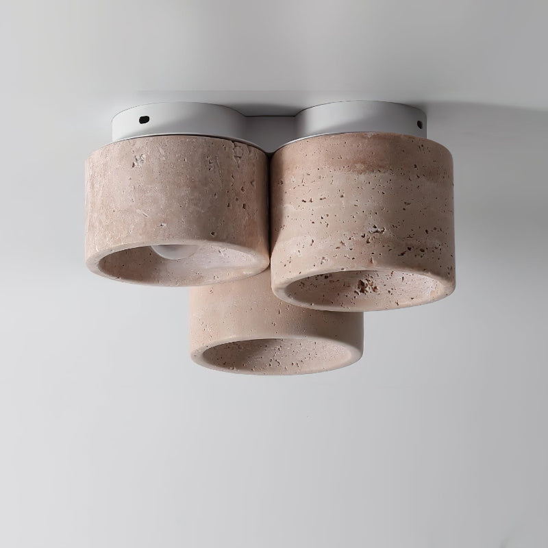 Ritta Ceiling Light 3 head Travertine - Neutralighting