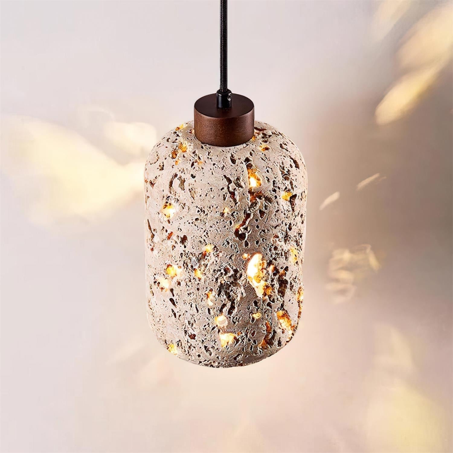 Eryno Concrete Travertine Pendant Light - Neutralighting