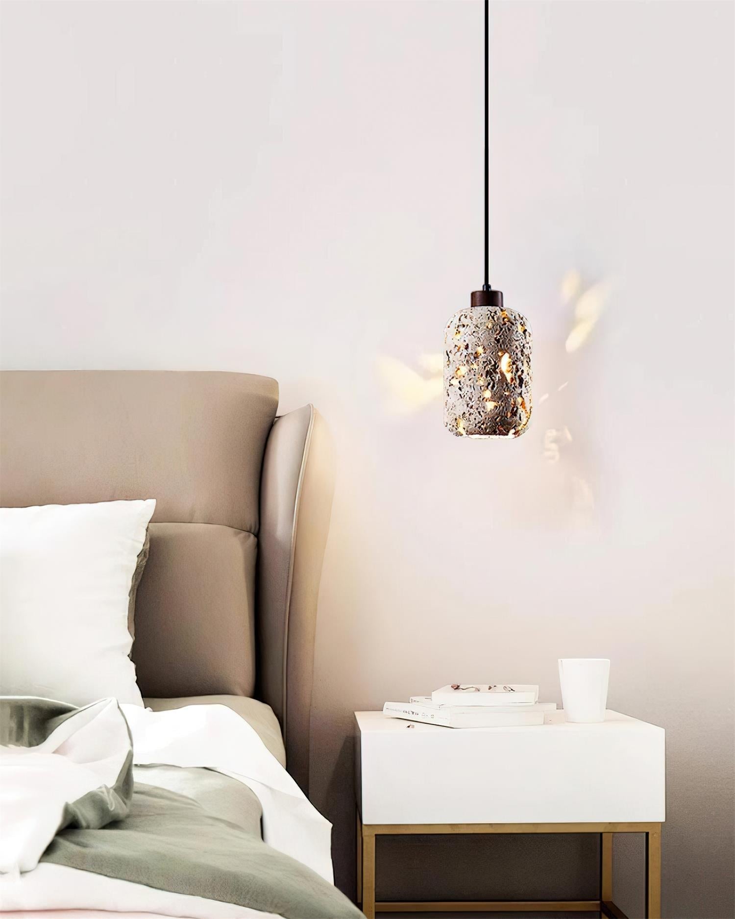 Eryno Concrete Travertine Pendant Light - Neutralighting