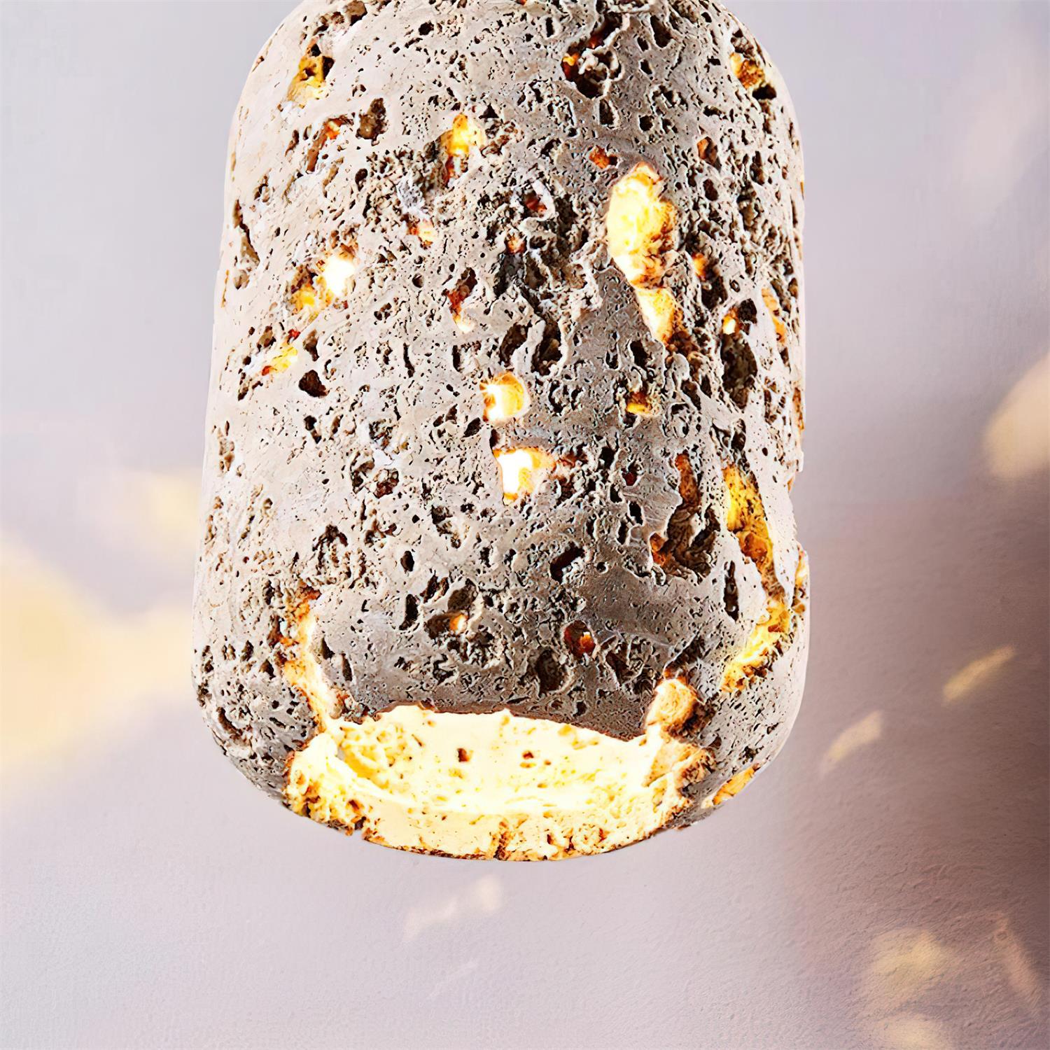 Eryno Concrete Travertine Pendant Light - Neutralighting