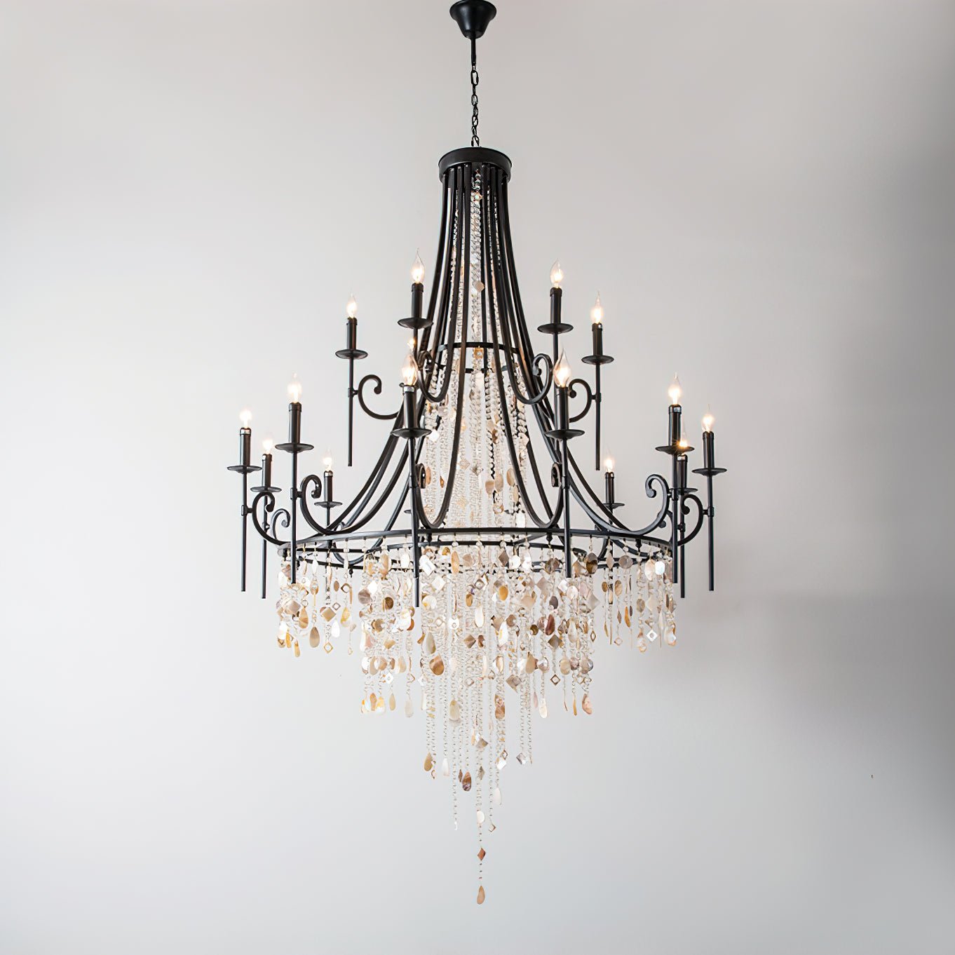 Errina Postmodern Luxury Shell Crystal Chandelier - Blowlighting