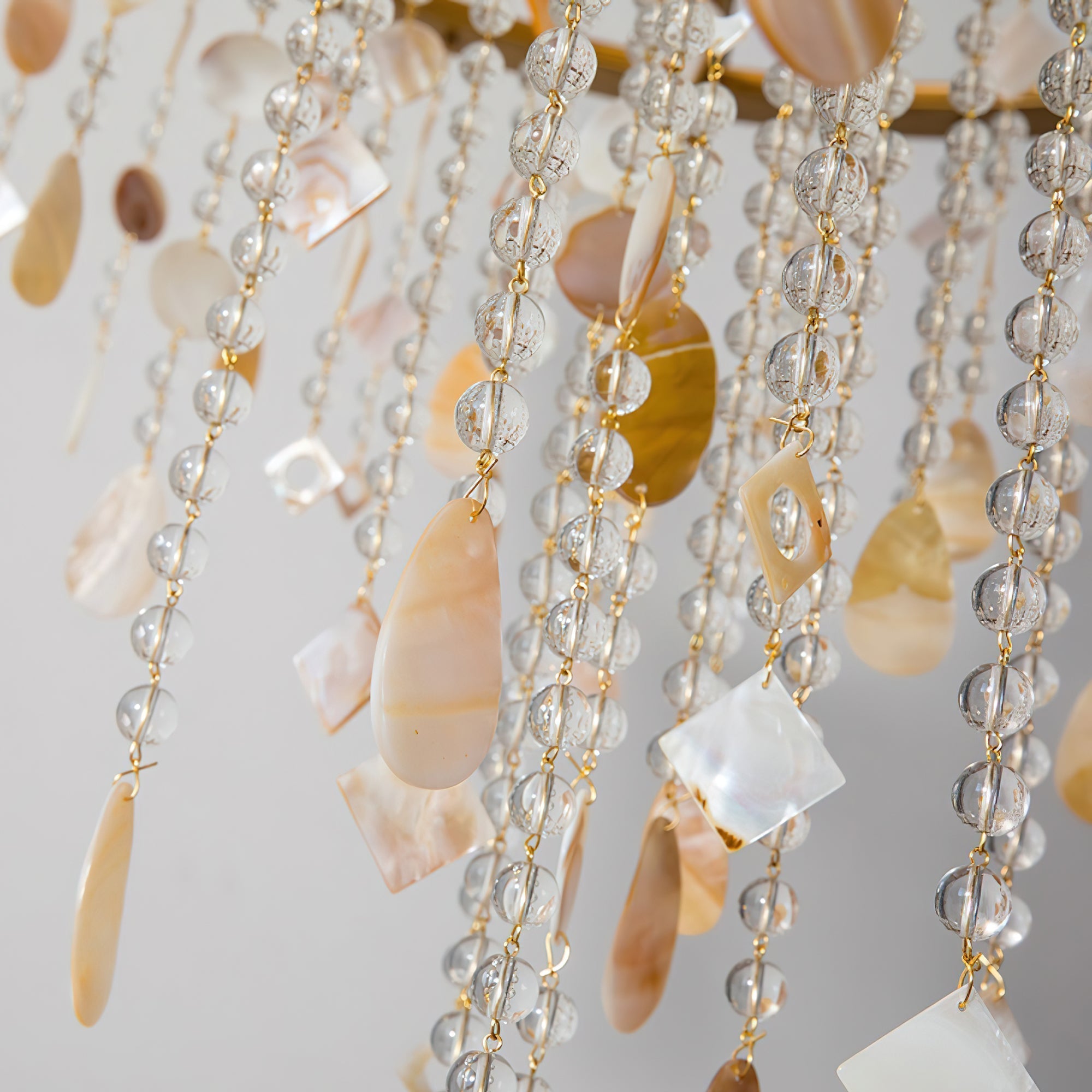 Errina Postmodern Luxury Shell Crystal Chandelier - Blowlighting