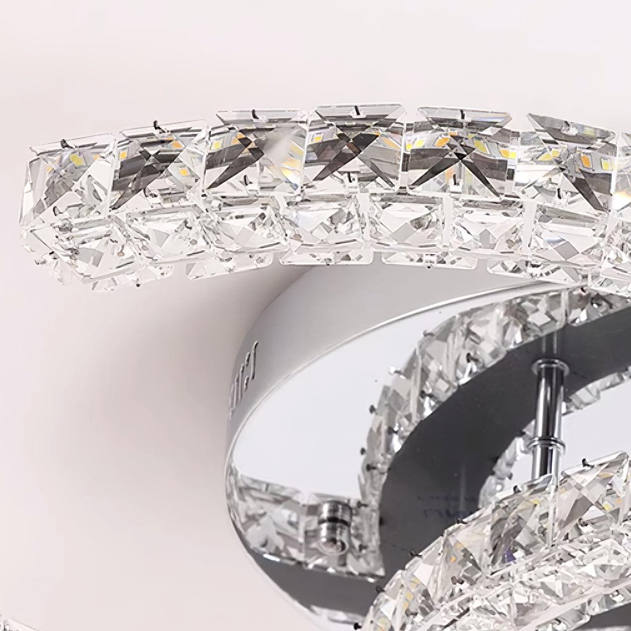 Kristy Crystal Ceiling Light Double C - Neutralighting
