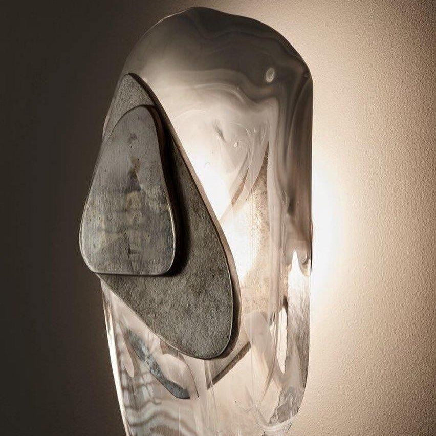 Beatrice Artistic Black Glass Wall Lamp - Neutralighting