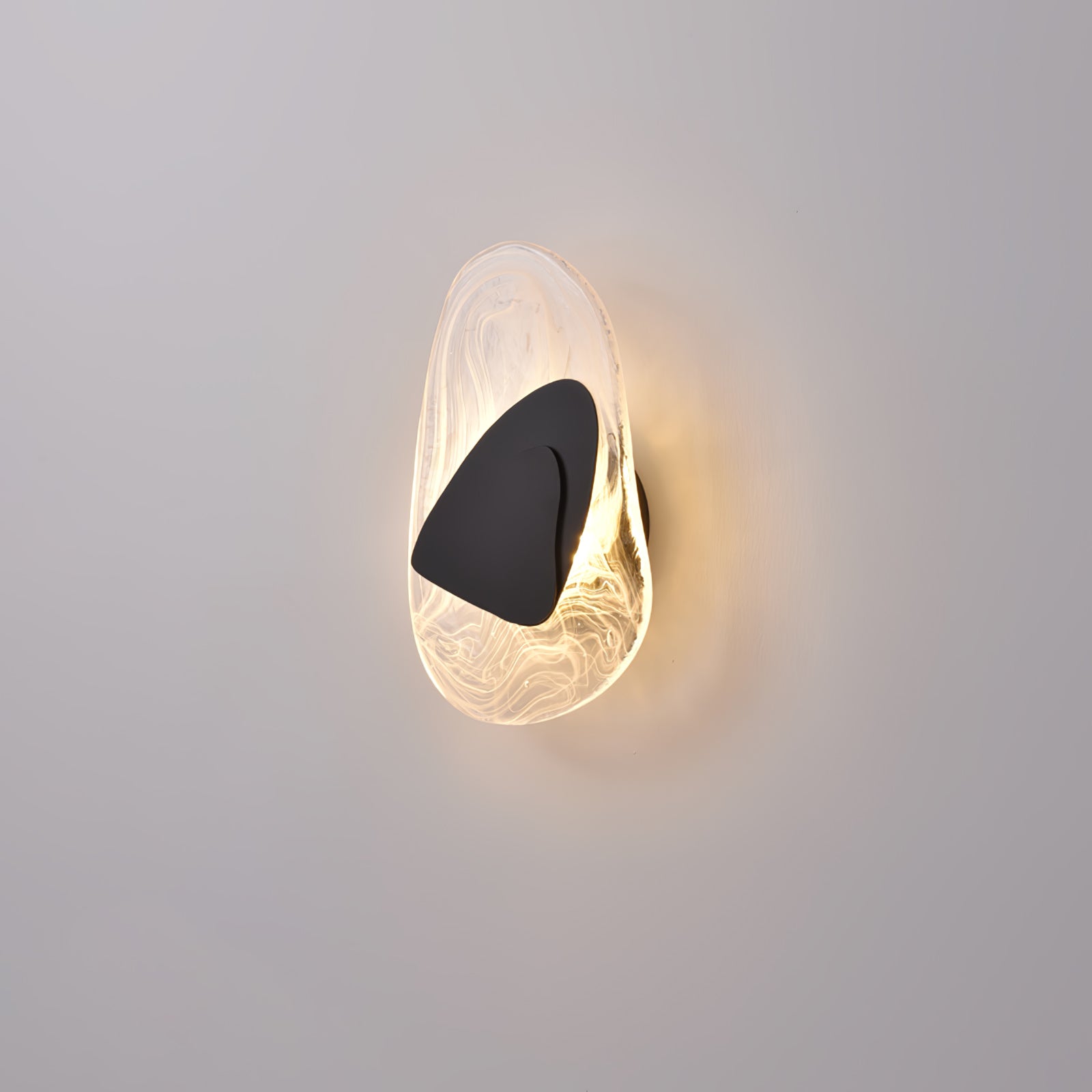 Beatrice Artistic Black Glass Wall Lamp - Neutralighting