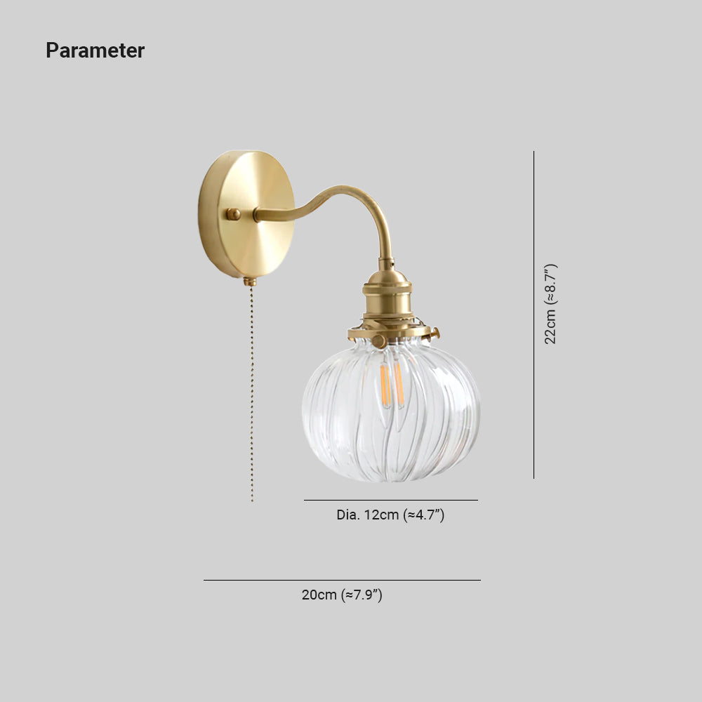 June Vintage Glass Wall Lamp - Neutralighting