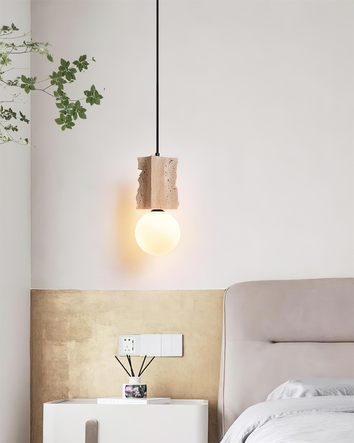 Ritta Irregulate Pendant Light Travertine - Neutralighting