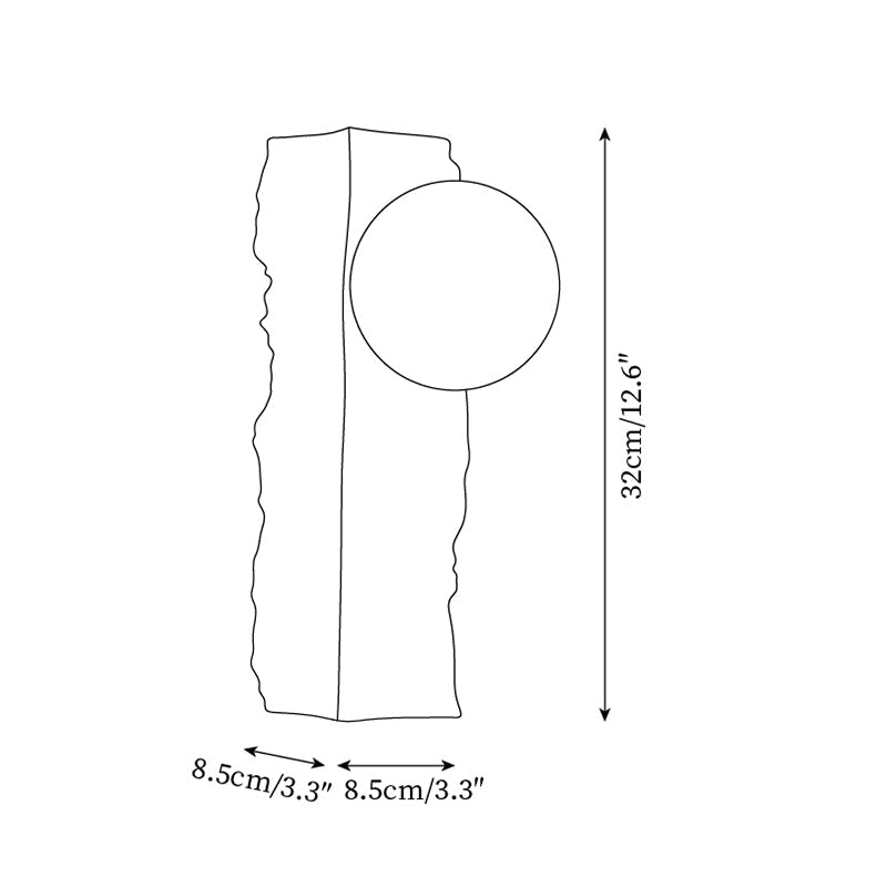 Obrio Travertine Wall Lamp - Neutralighting
