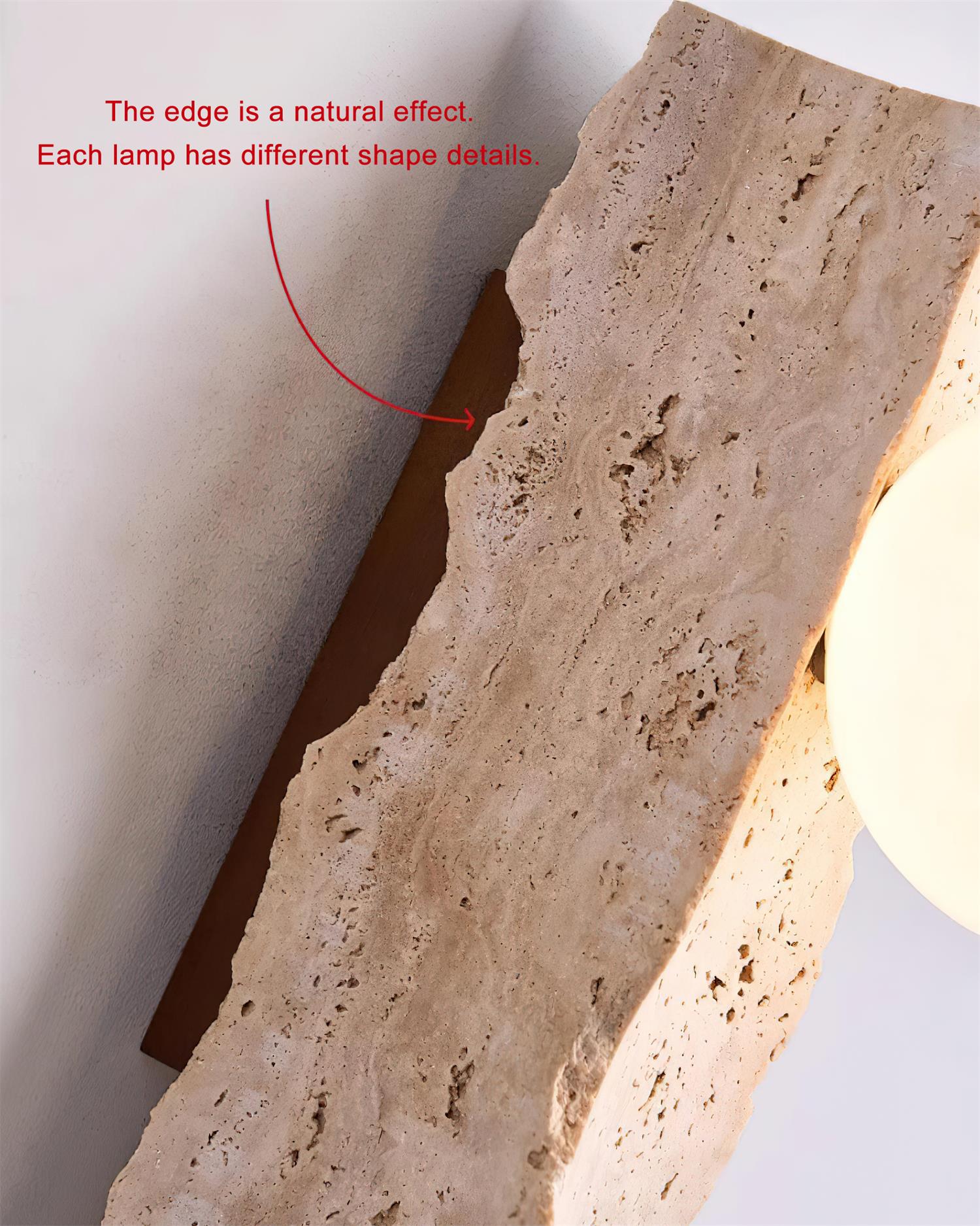 Obrio Travertine Wall Lamp - Neutralighting