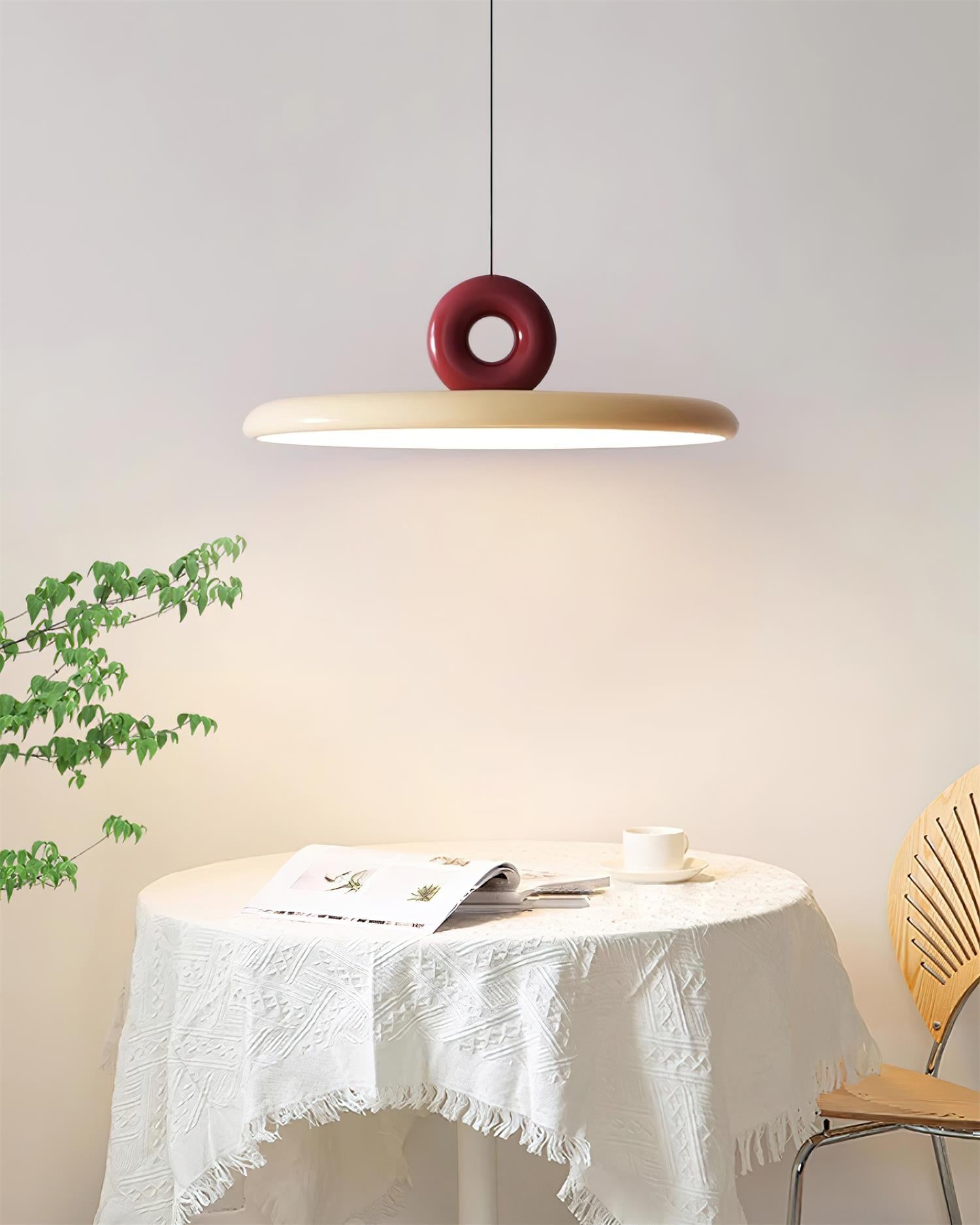 Pendant Lamp Acrylic Disc with Loop Detail Ambient Minimalist - Neutralighting