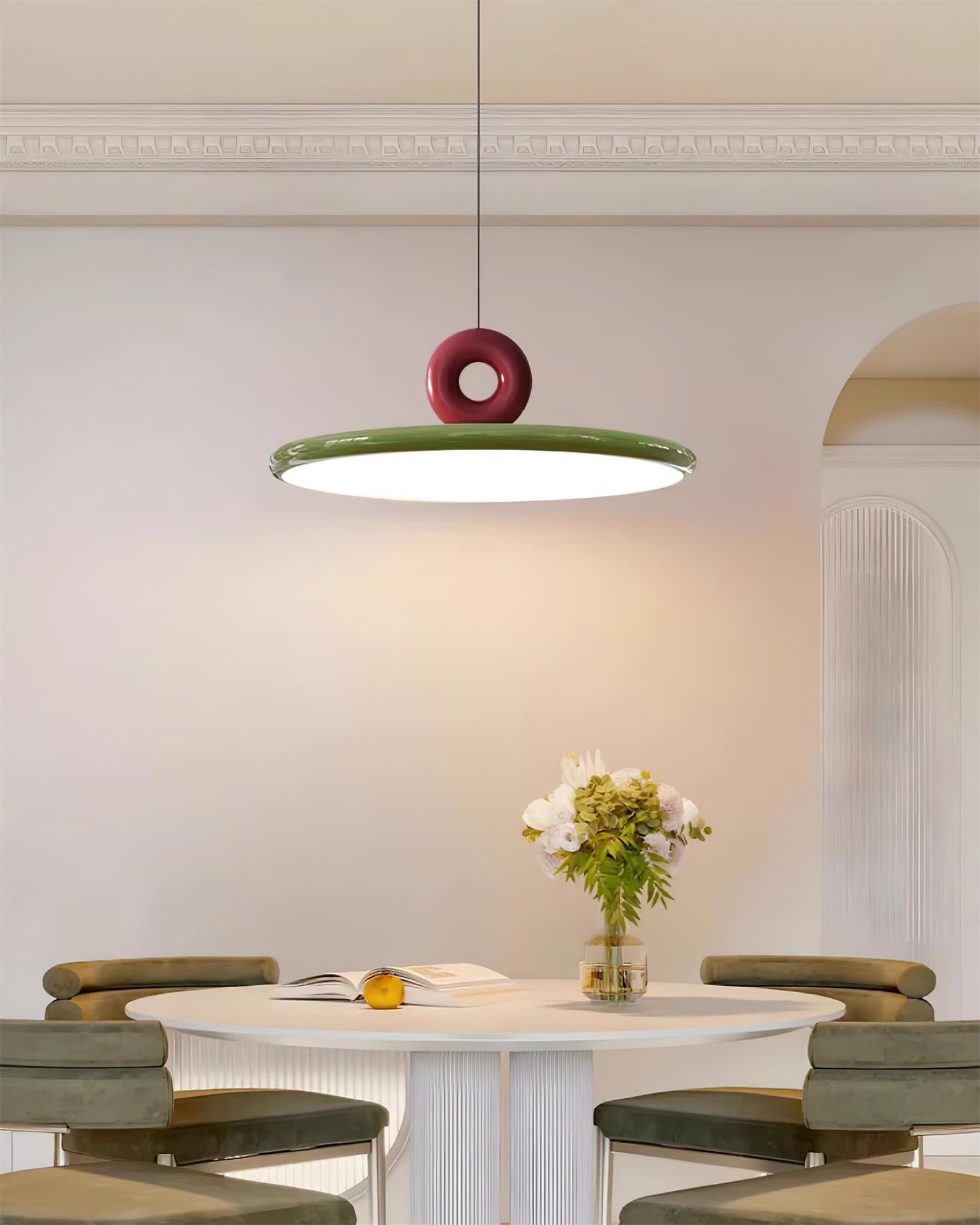 Pendant Lamp Acrylic Disc with Loop Detail Ambient Minimalist - Neutralighting