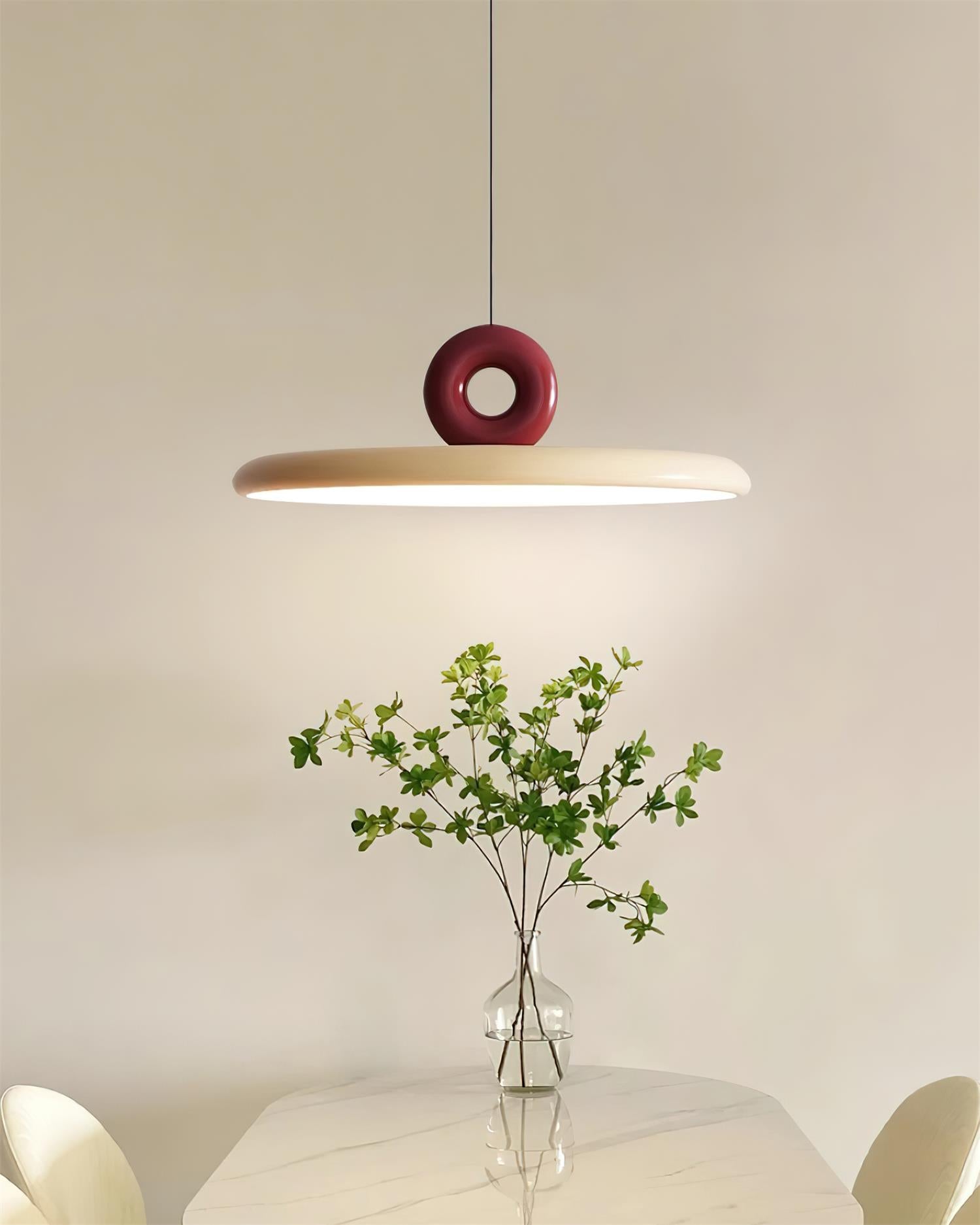 Pendant Lamp Acrylic Disc with Loop Detail Ambient Minimalist - Neutralighting