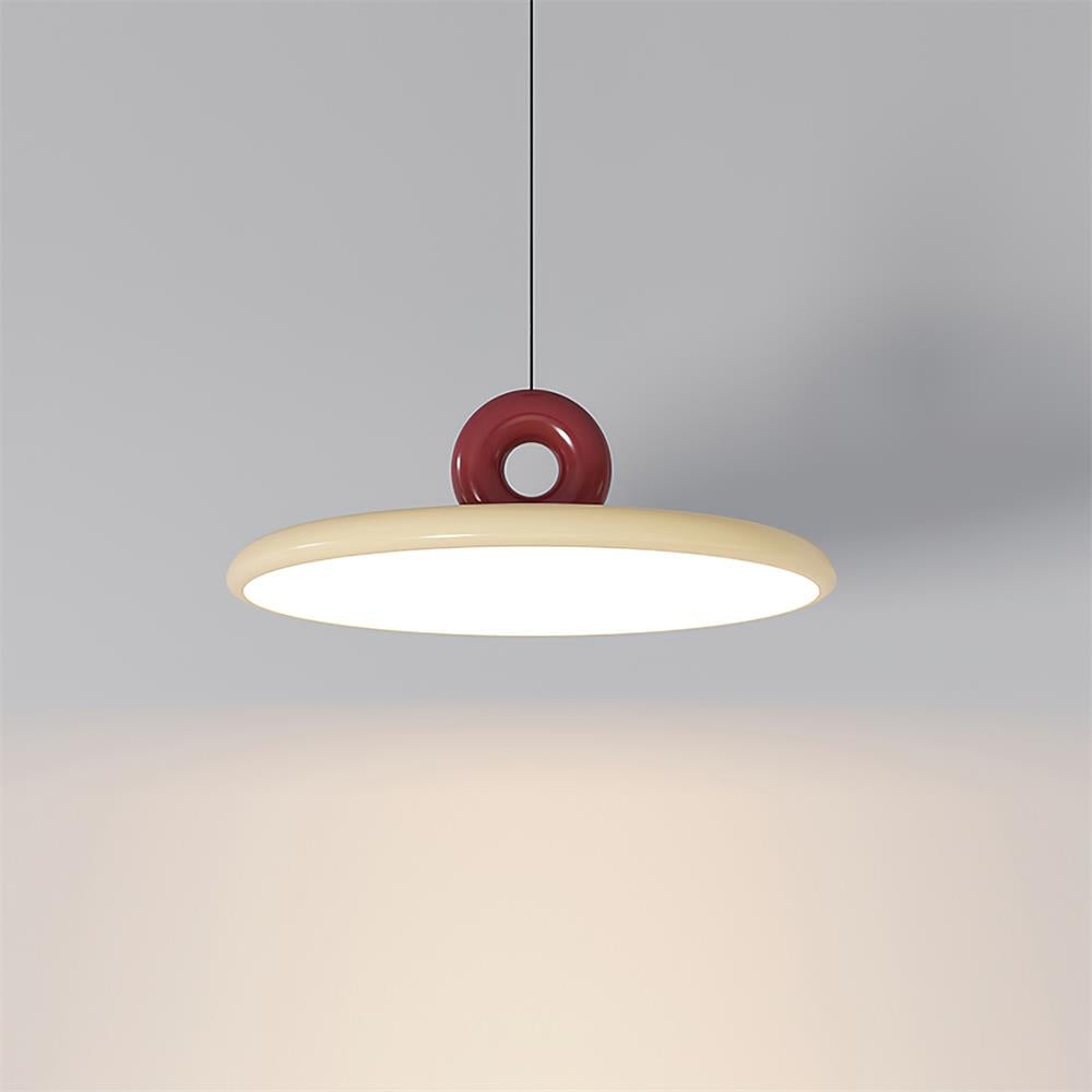 Pendant Lamp Acrylic Disc with Loop Detail Ambient Minimalist - Neutralighting