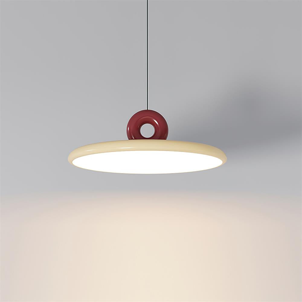 Pendant Lamp Acrylic Disc with Loop Detail Ambient Minimalist - Neutralighting