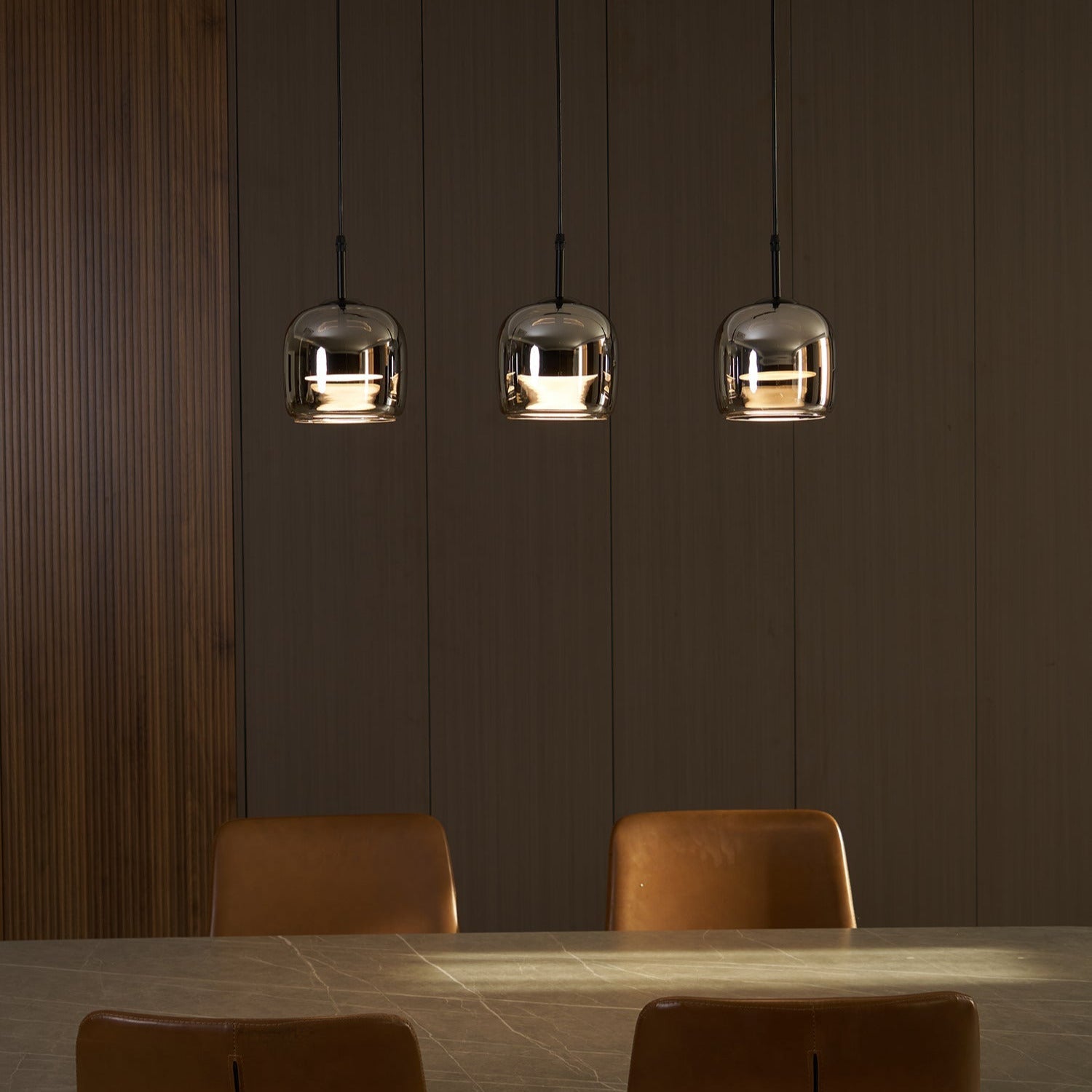 June Minimalist Pendant Light Glass Smoke Gray - Neutralighting