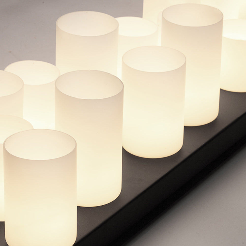 Austin Candle Black Chandeliers for Kitchen Island, Wine Glass Holder - Neutralighting