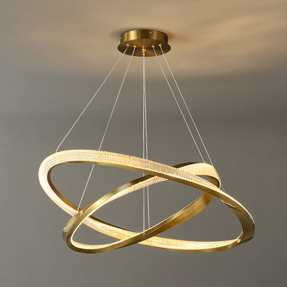 Arisha Minimalist Ring Spiral Shape Pendant Light,Gold - Neutralighting