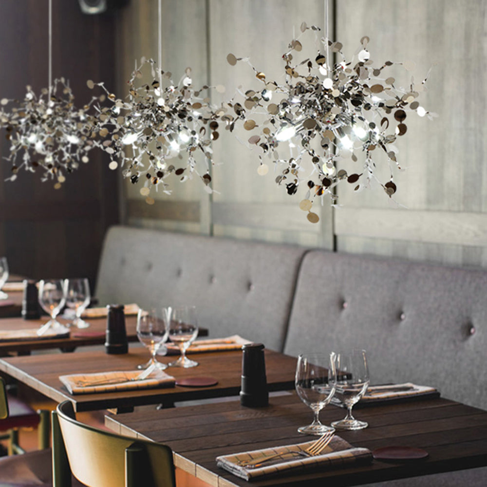 Olivia Artsy Classy Cluster Fireworks Pendant Light, Stainless steel - Neutralighting