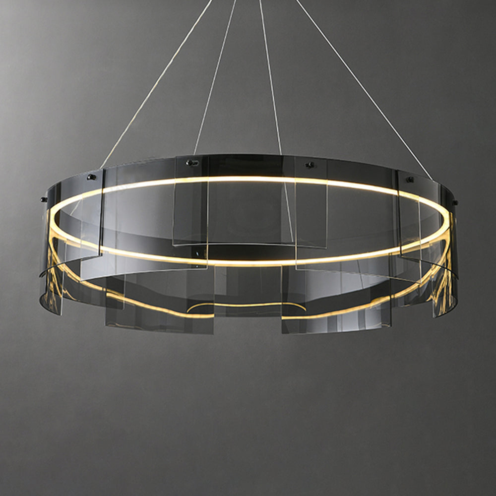 Arisha Modern Ring Metal Pendant Light, Black - Neutralighting