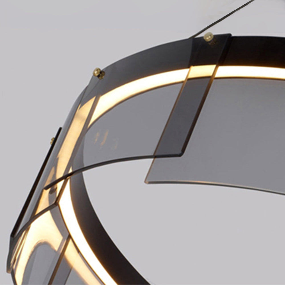 Arisha Modern Ring Metal Pendant Light, Black - Neutralighting