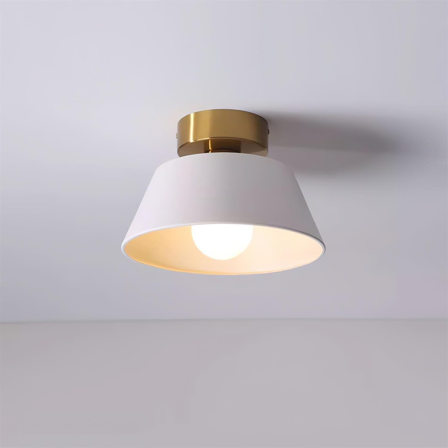 Ceiling Light Metal Canopy Modern Flush Mount Fixture Minimalist - Neutralighting