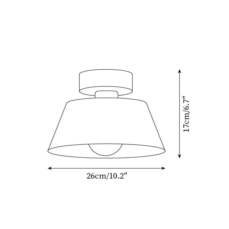 Ceiling Light Metal Canopy Modern Flush Mount Fixture Minimalist - Neutralighting