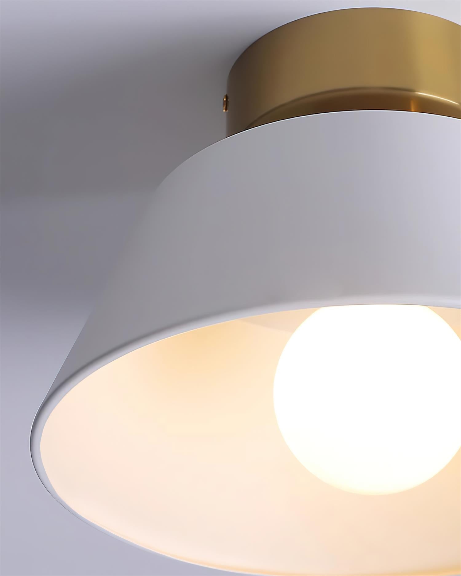 Ceiling Light Metal Canopy Modern Flush Mount Fixture Minimalist - Neutralighting