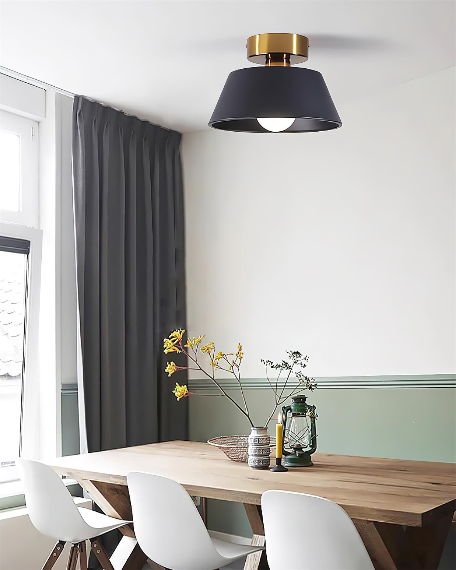 Ceiling Light Metal Canopy Modern Flush Mount Fixture Minimalist - Neutralighting
