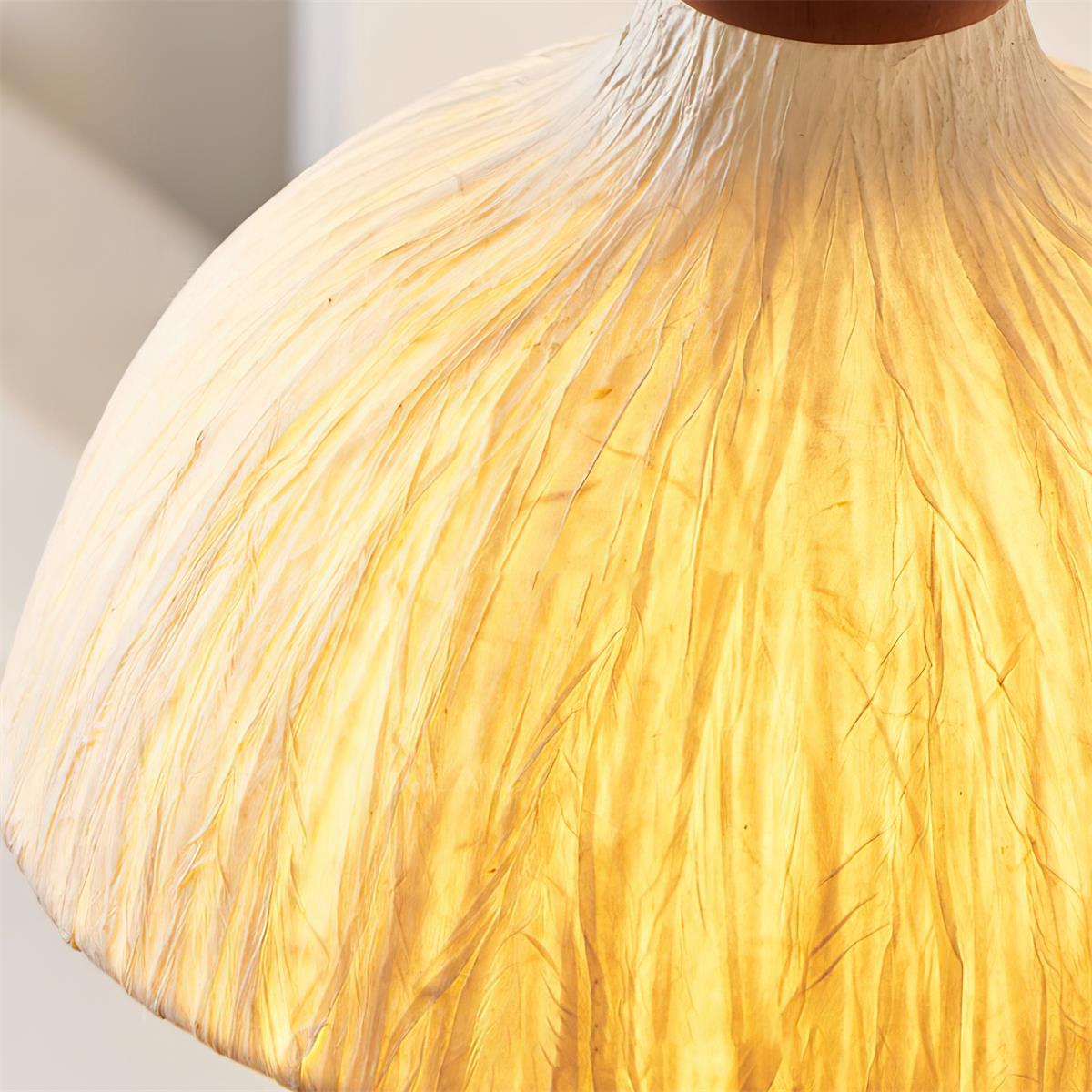 Wall Lamp Rice Paper Shade Wood Arm - Neutralighting