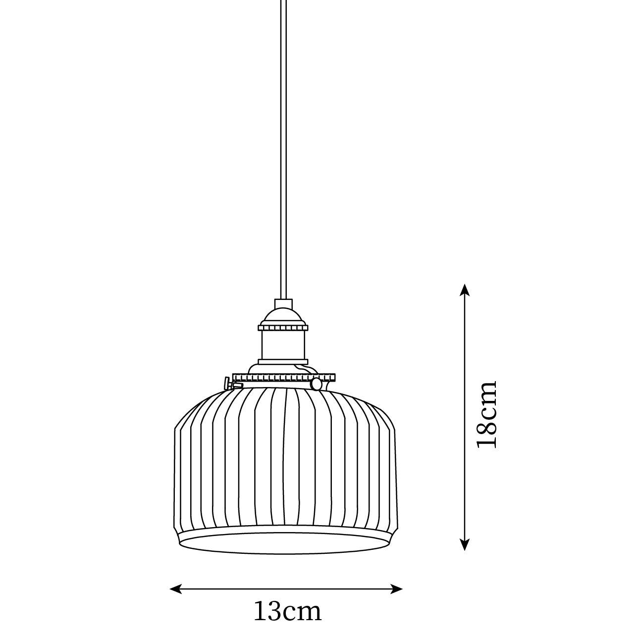Pendant Lamp Ribbed Ceramic Shade - Neutralighting