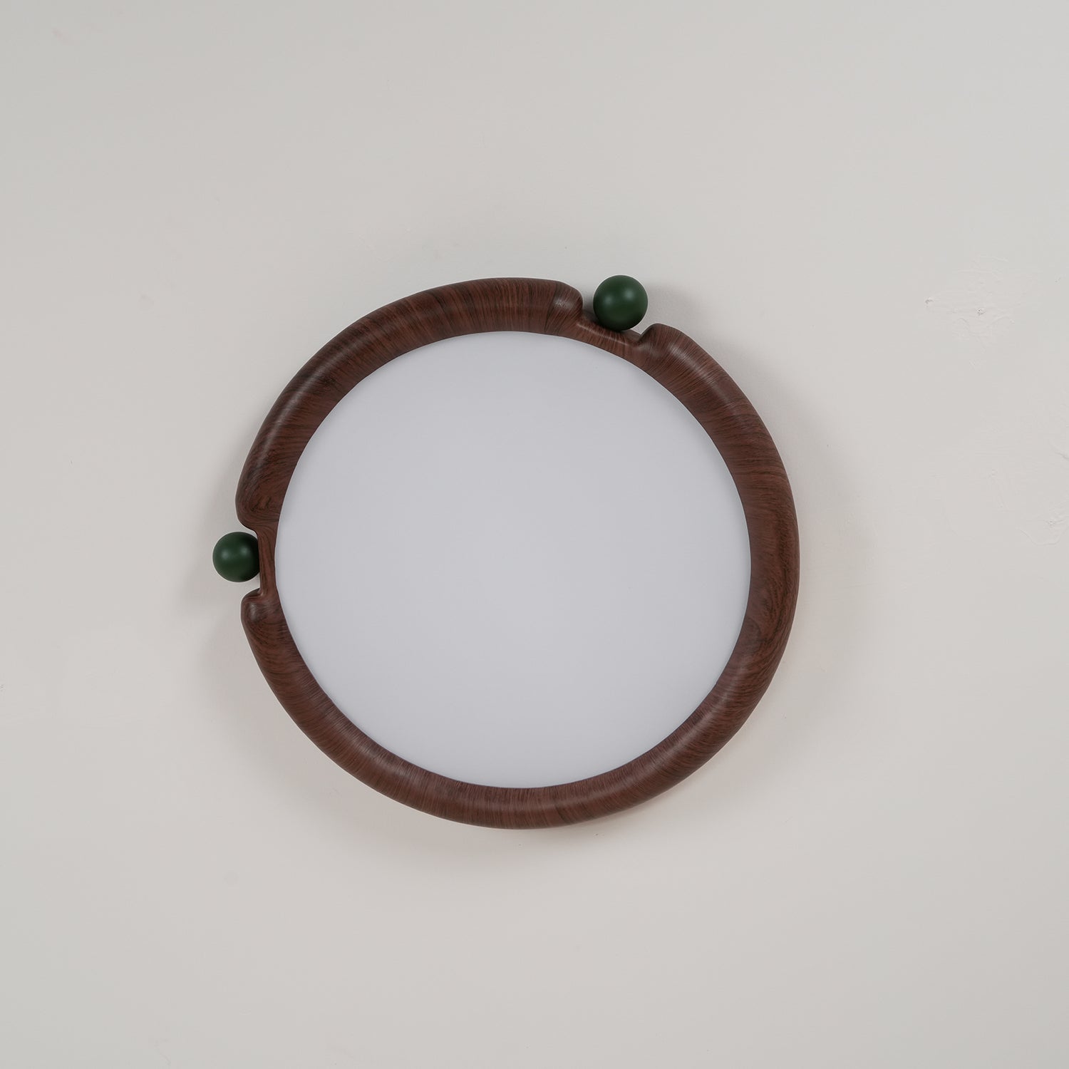 Ceiling Light Round Panel Walnut A/B Model - Neutralighting