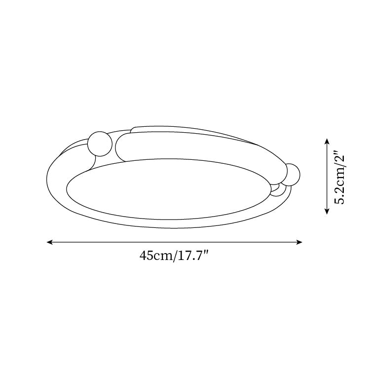 Ceiling Light Round Panel Walnut A/B Model - Neutralighting