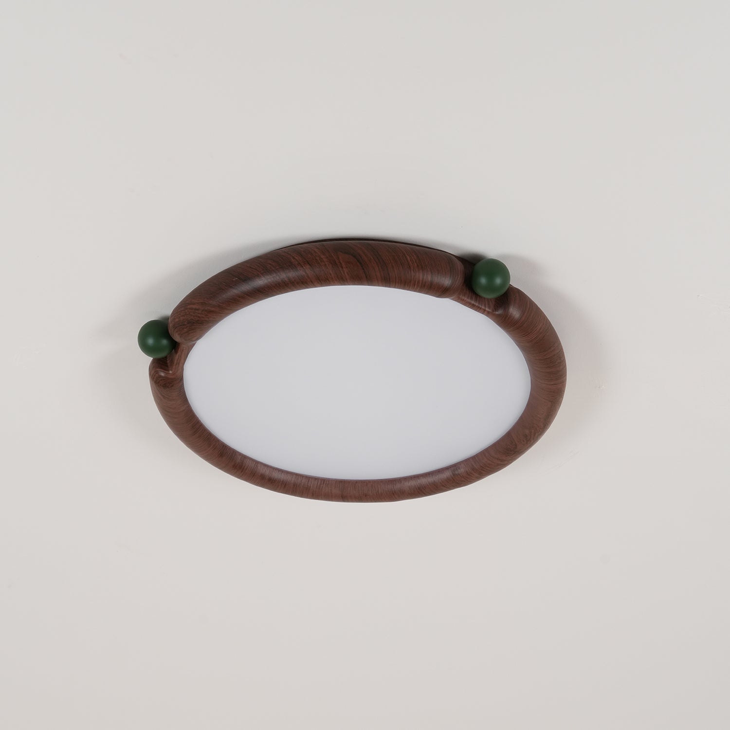 Ceiling Light Round Panel Walnut A/B Model - Neutralighting
