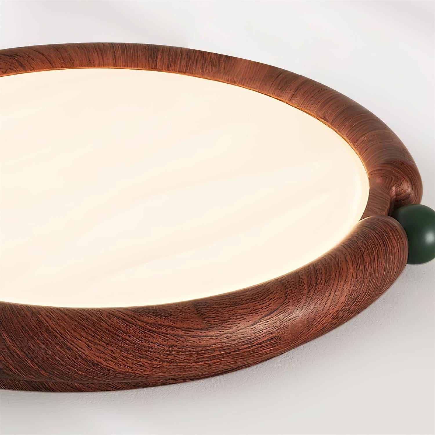 Ceiling Light Round Panel Walnut A/B Model - Neutralighting