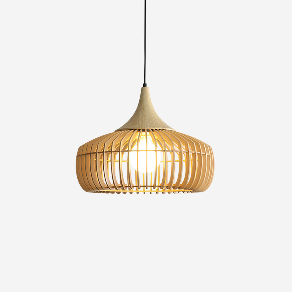 Zivora Natural Bamboo Rattan Pendant Light - Neutralighting