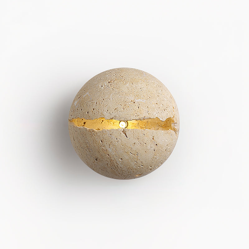 Dinosaur Egg Travertine Wall Lamp - Neutralighting
