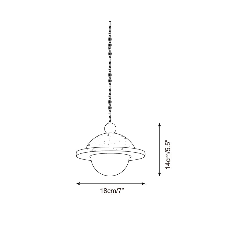 Ritta Donut Pendant Light Travertine - Neutralighting