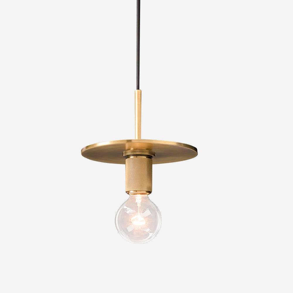 Pendant Lamp Brass Minimalist Metal Fixture for Dining or Kitchen - Neutralighting