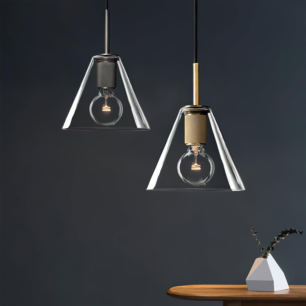 Pendant Lamp Brass Minimalist Metal Fixture for Dining or Kitchen - Neutralighting