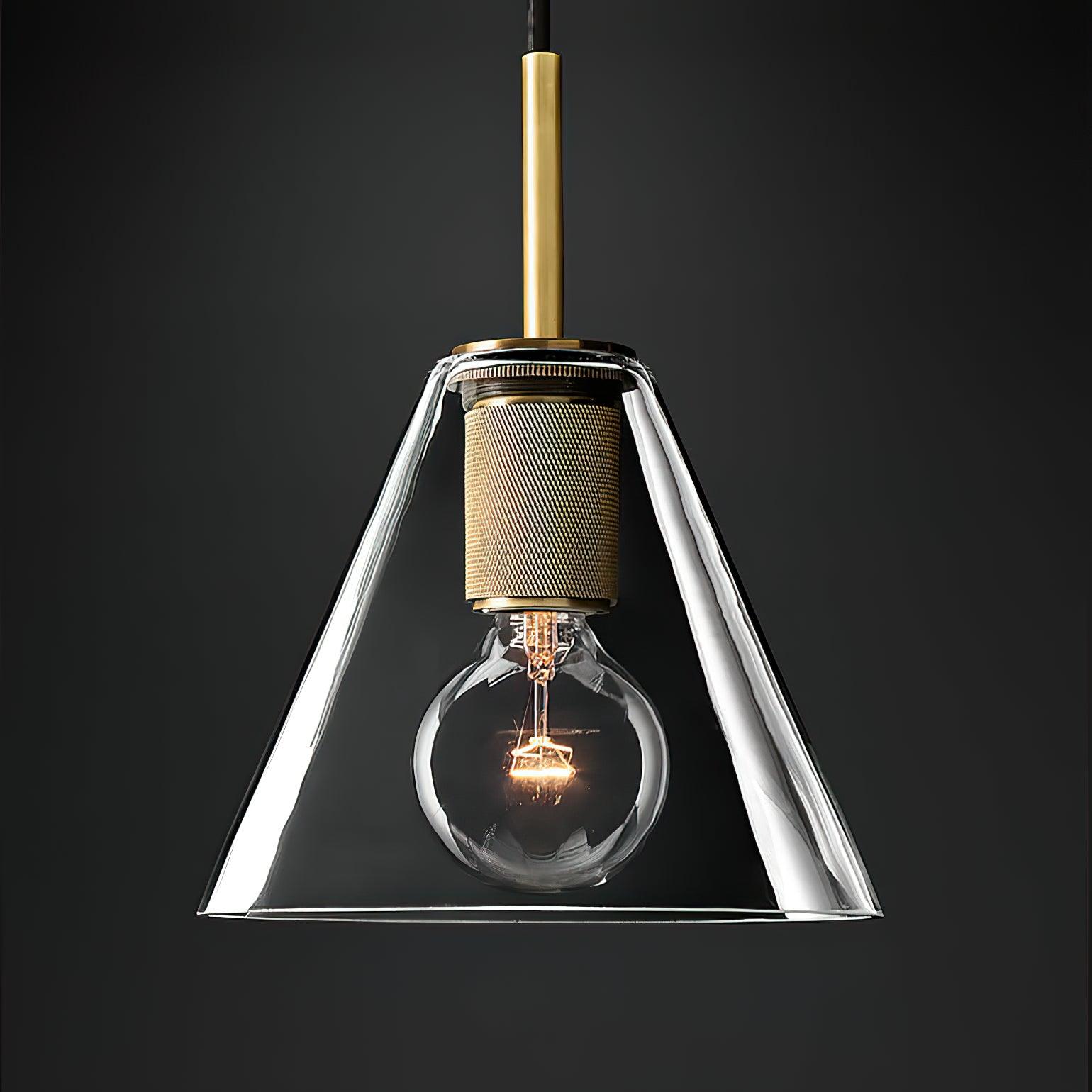 Pendant Lamp Brass Minimalist Metal Fixture for Dining or Kitchen - Neutralighting