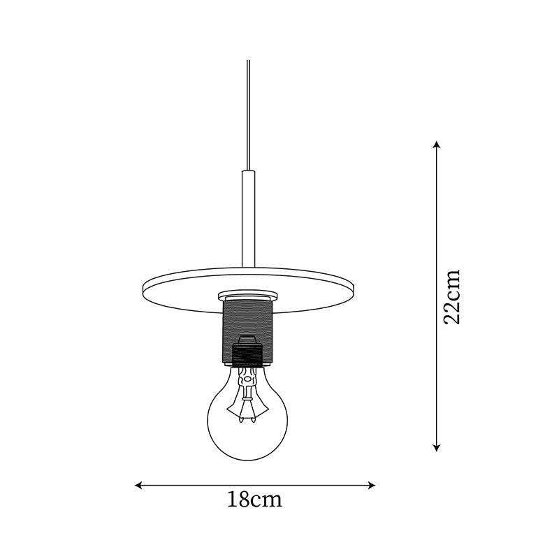 Pendant Lamp Brass Minimalist Metal Fixture for Dining or Kitchen - Neutralighting
