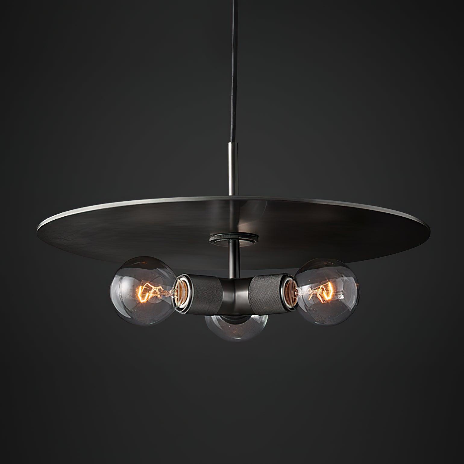 Pendant Lamp Brass Minimalist Metal Fixture for Dining or Kitchen - Neutralighting