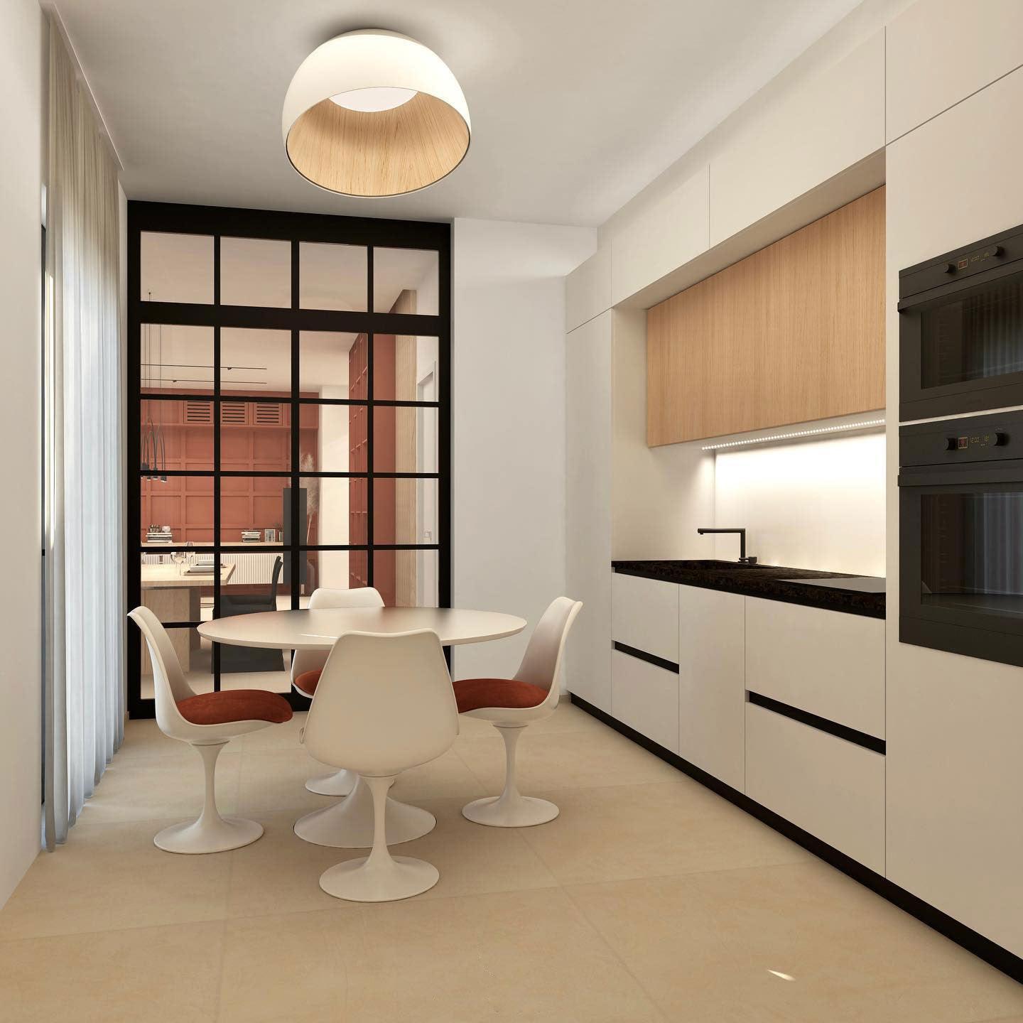 Ceiling Lamp Dome Wood Interior Warm - Neutralighting