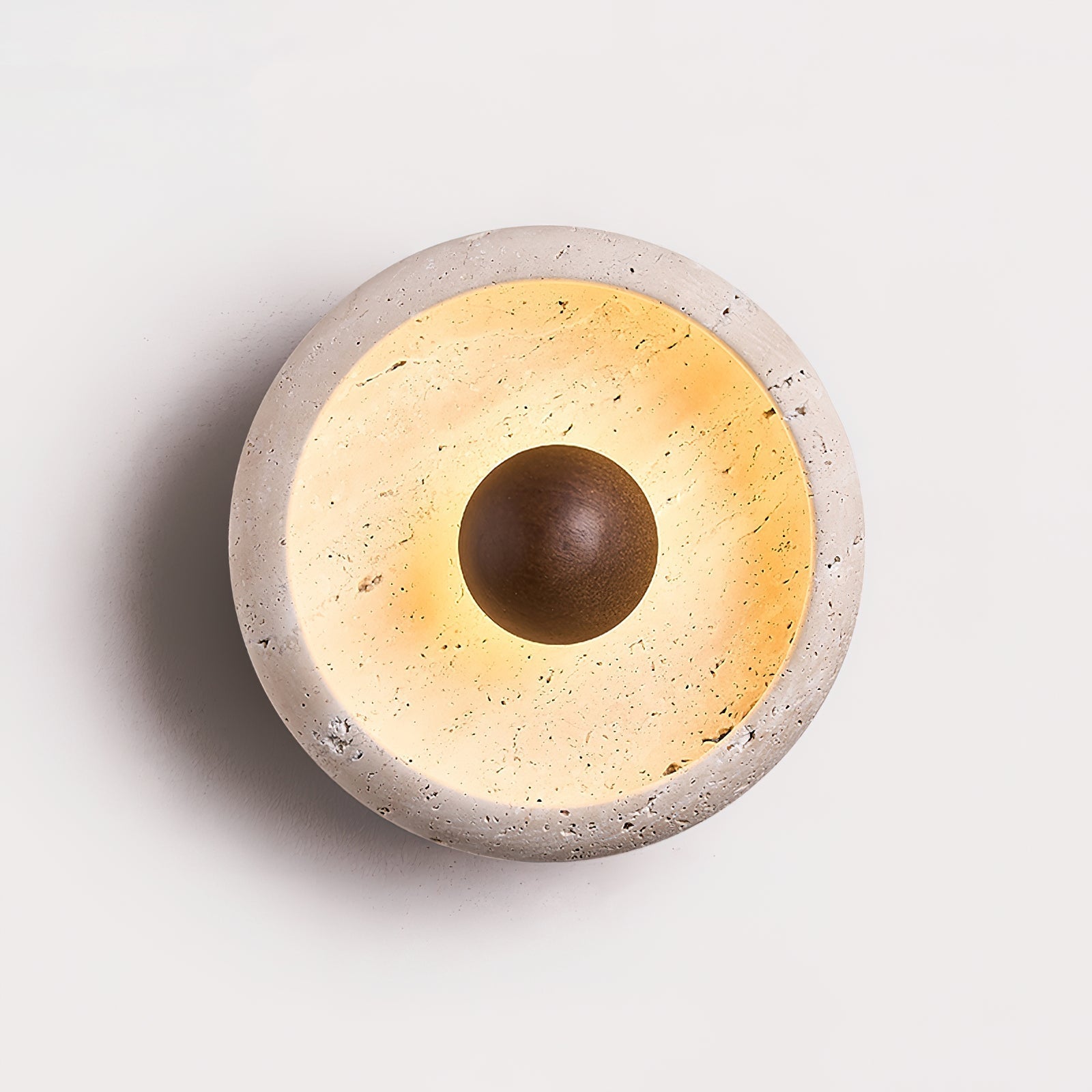 Ritta Concave Travertine Wall Lamp - Neutralighting