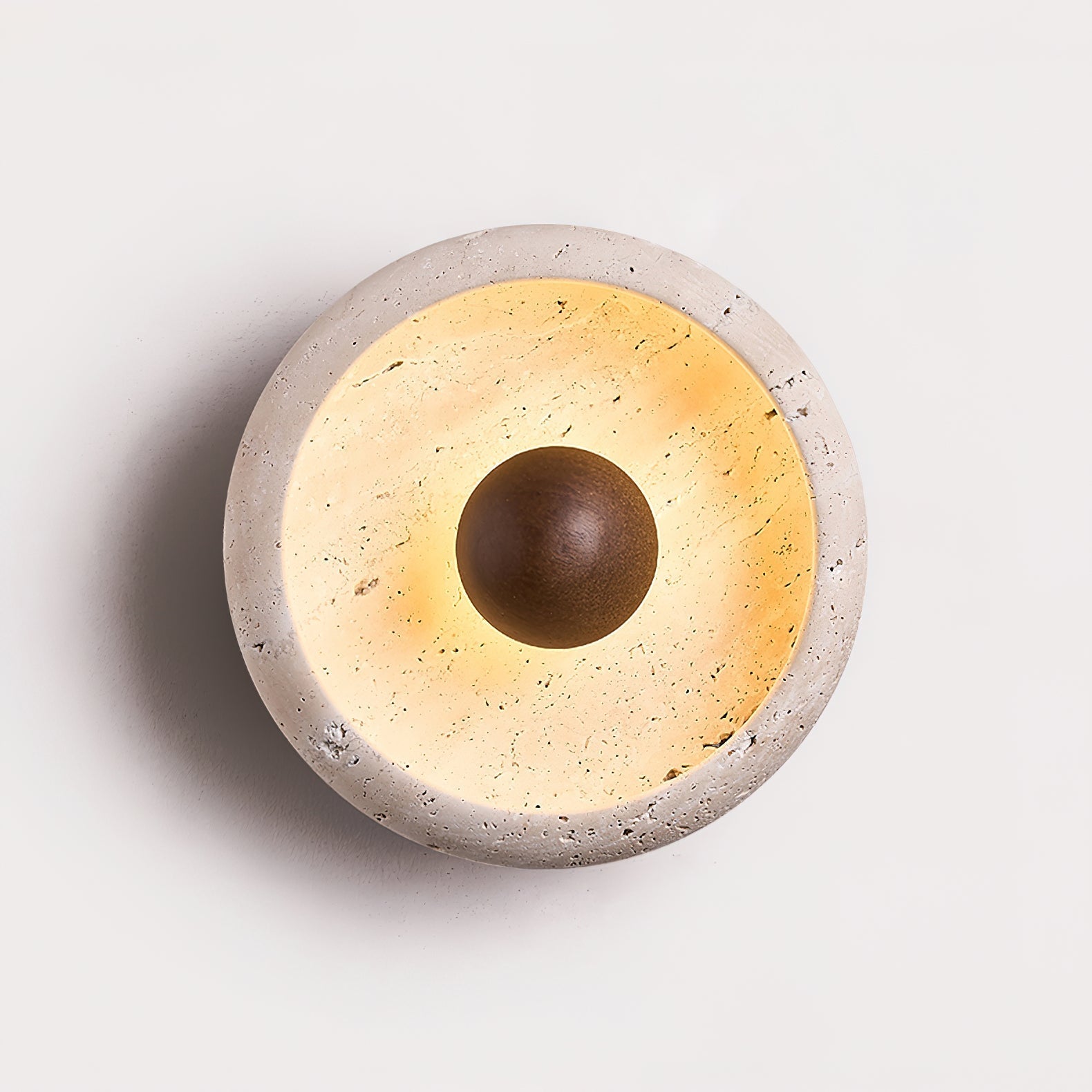 Ritta Concave Travertine Wall Lamp - Neutralighting
