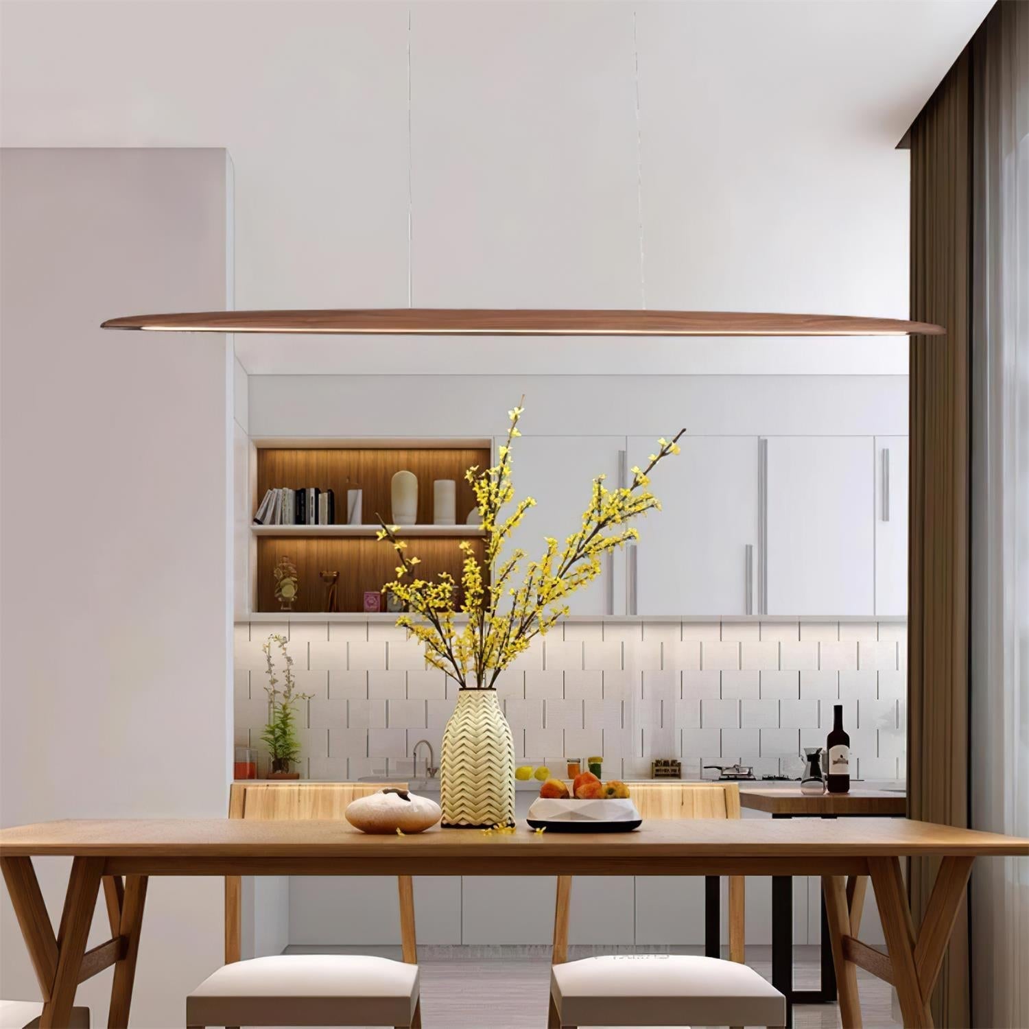 Duvane Minimalist Wooden LED Pendant Light - Neutralighting