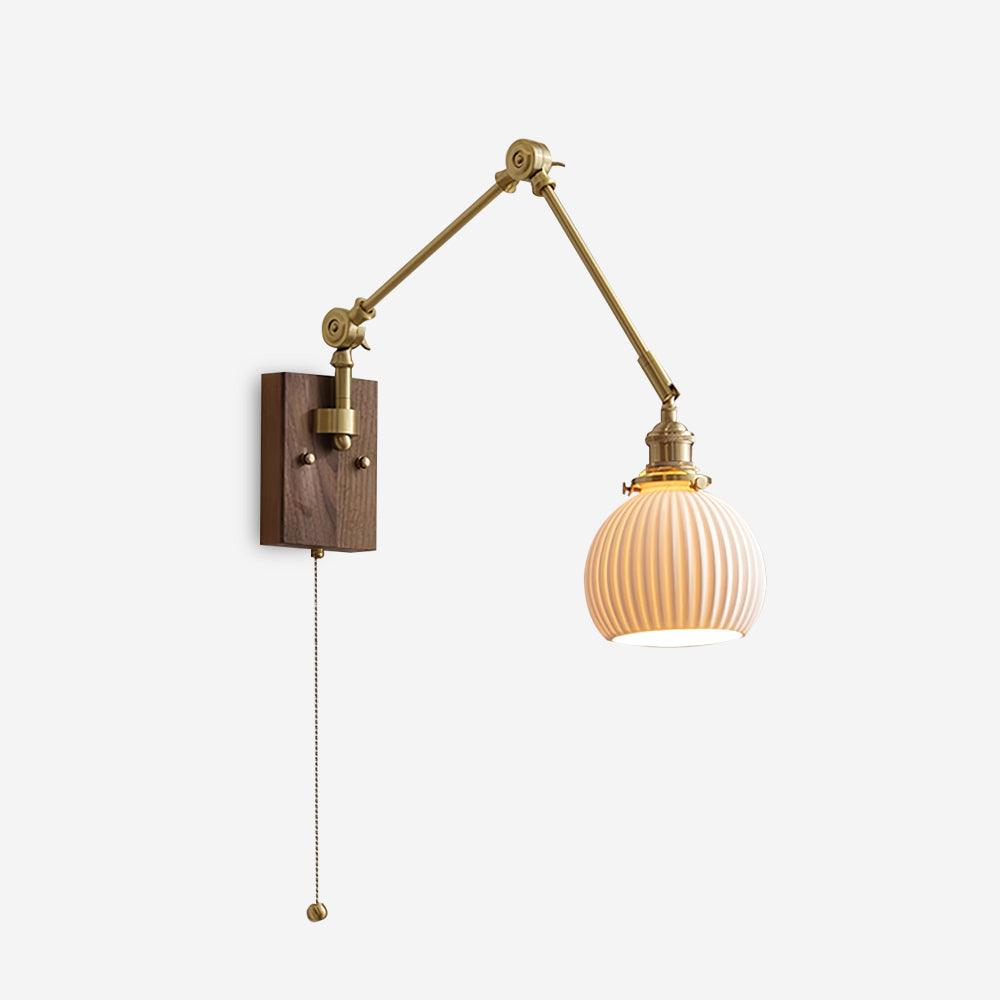 Brione Vintage Adjustable Swing Arm Wall Lamp - Neutralighting